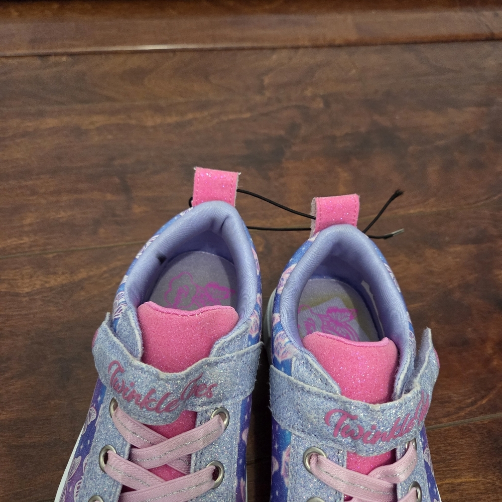 Skechers Twinkle Toes Twinkle Sparks Ombre Flutter Purple Little Kids Size 13 - Picture 11 of 15